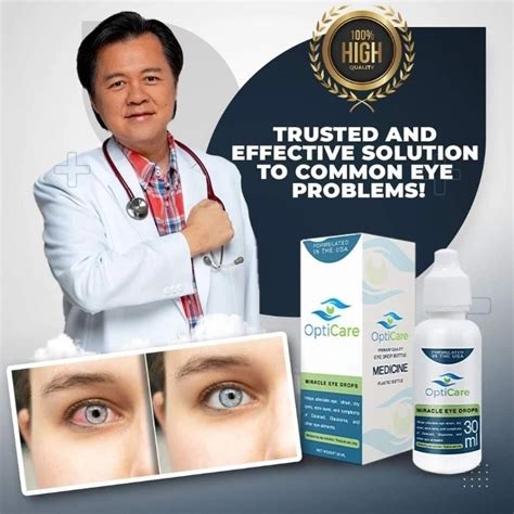 opticare miracle eye drops|Philippine doctors warn against using unregistered .